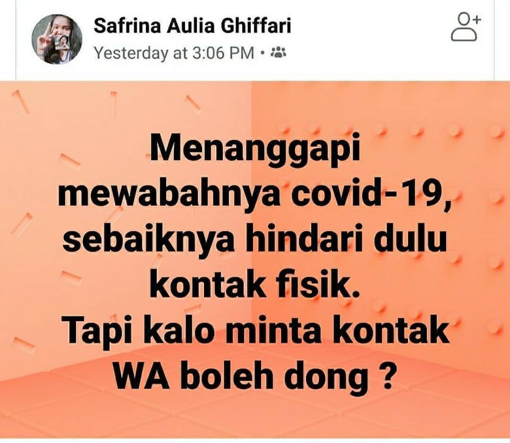 Potret Kocak Cari Kesempatan dalam Kesempitan