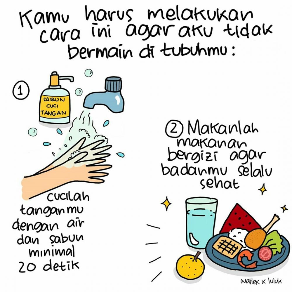 Virus Corona Jadi Inspirasi Komik Lucu