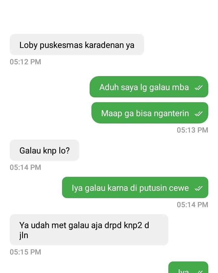 Kumpulan Chat Kocak Driver Ojol