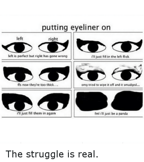 Meme Kocak Betapa Sulitnya Pakai Makeup