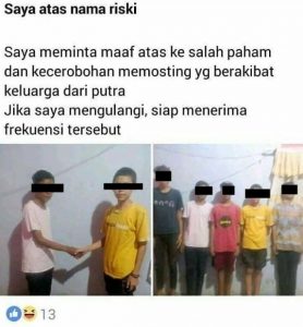 6. Konsekuensi kok jadi frekuensi. Bikin mikir keras nih statusnya si Riski